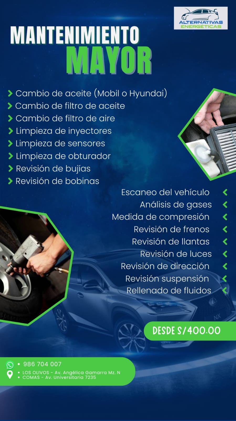 Mantenimiento Vehicular Mayor